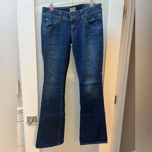 Hudson Lowrise Bootleg Dark Blue Jeans. Size 27.